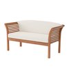 Alaterre Furniture Stamford Eucalyptus Wood Outdoor Bench with Cushions ANSF02EBO